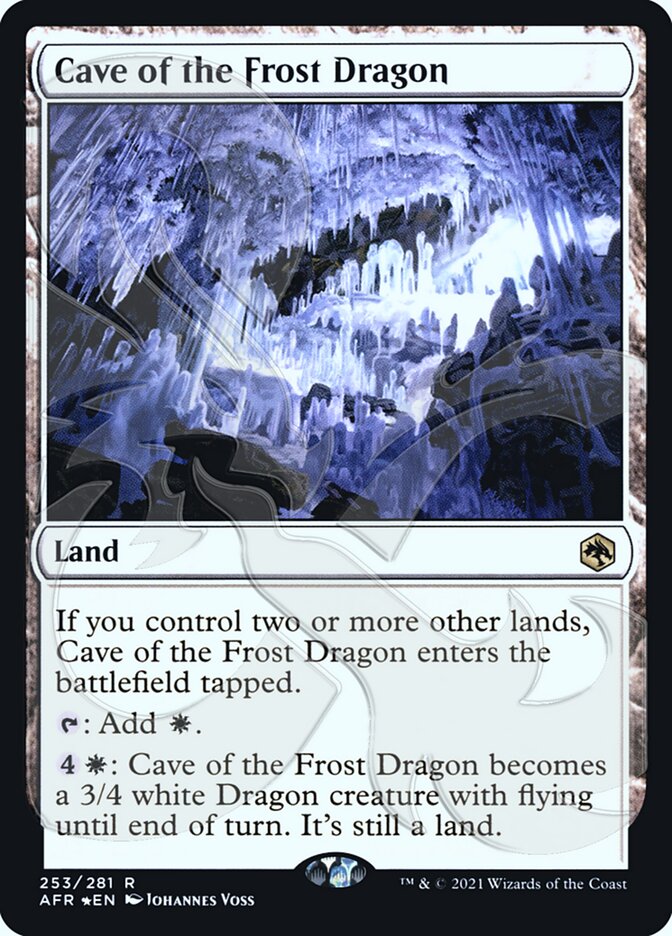 Cave of the Frost Dragon (Ampersand Promo) [Dungeons & Dragons: Adventures in the Forgotten Realms Promos] | Anubis Games and Hobby