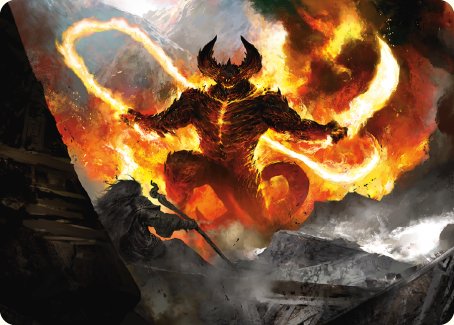 The Balrog, Flame of Udun Art Card [The Lord of the Rings: Tales of Middle-earth Art Series] | Anubis Games and Hobby