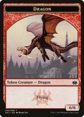 Dragon // Goblin Double-Sided Token [Ravnica Allegiance Guild Kit Tokens] | Anubis Games and Hobby