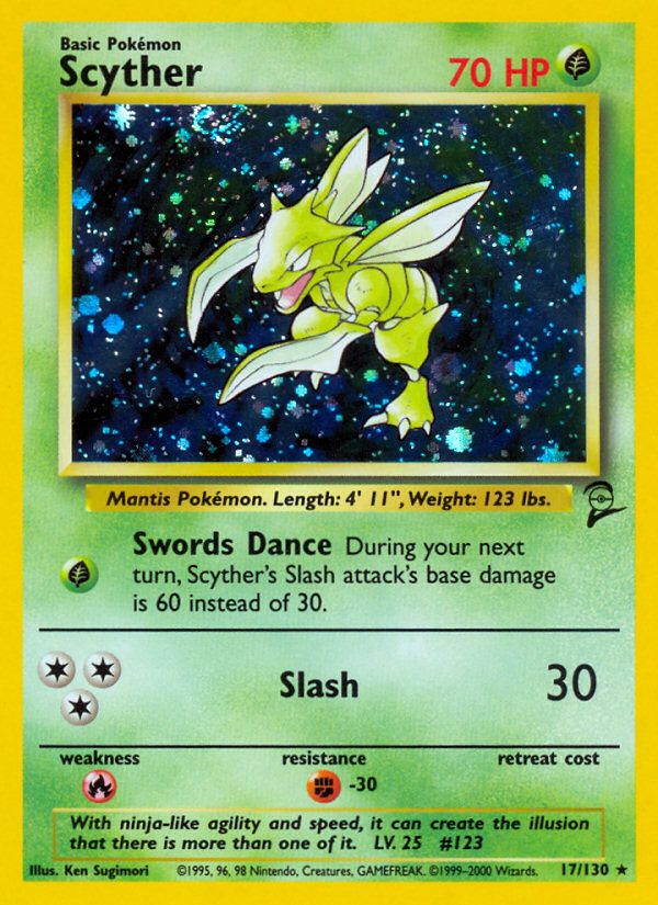 Scyther (17/130) [Base Set 2] | Anubis Games and Hobby