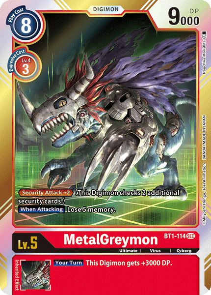 MetalGreymon [BT1-114] [Release Special Booster Ver.1.0] | Anubis Games and Hobby