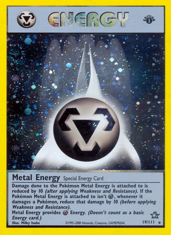 Metal Energy (19/111) [Neo Genesis 1st Edition] | Anubis Games and Hobby