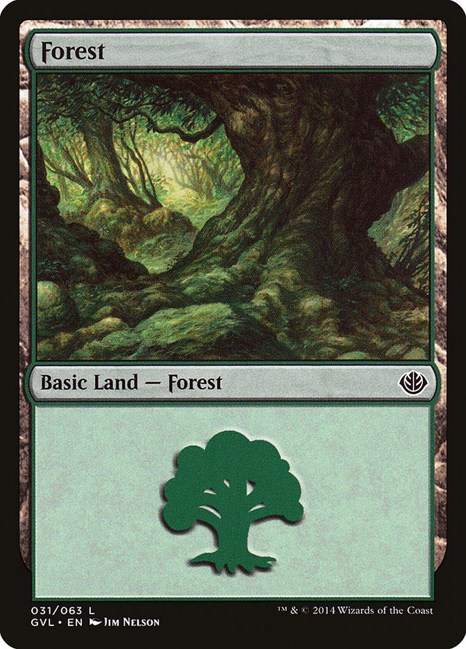 Forest (31) (Garruk vs. Liliana) [Duel Decks Anthology] | Anubis Games and Hobby