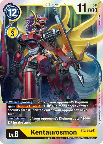 Kentaurosmon [BT3-043] [Release Special Booster Ver.1.0] | Anubis Games and Hobby