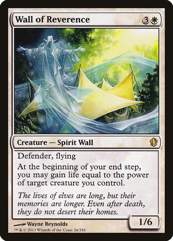 Wall of Reverence [Commander 2013] | Anubis Games and Hobby