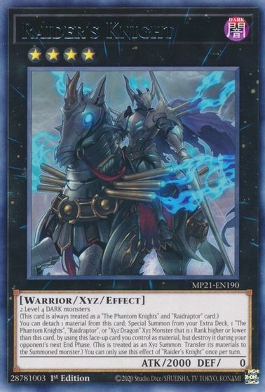 Raider's Knight [MP21-EN190] Rare | Anubis Games and Hobby