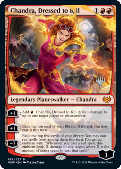 Chandra, Dressed to Kill (Promo Pack) [Innistrad: Crimson Vow Promos] | Anubis Games and Hobby