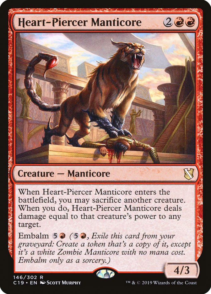 Heart-Piercer Manticore [Commander 2019] | Anubis Games and Hobby