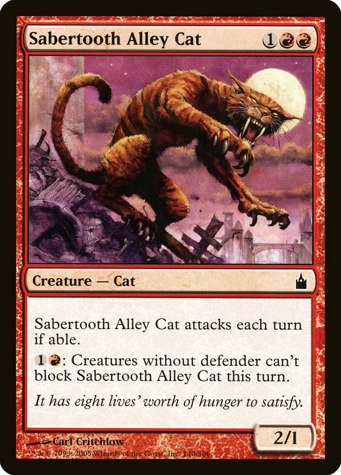 Sabertooth Alley Cat [Ravnica: City of Guilds] | Anubis Games and Hobby