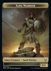 Soldier // Sand Warrior Double-Sided Token [Dominaria United Tokens] | Anubis Games and Hobby