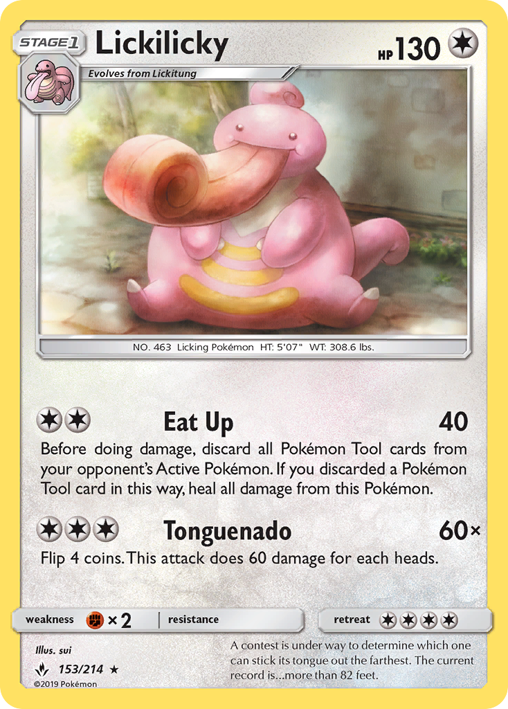 Lickilicky (153/214) [Sun & Moon: Unbroken Bonds] | Anubis Games and Hobby