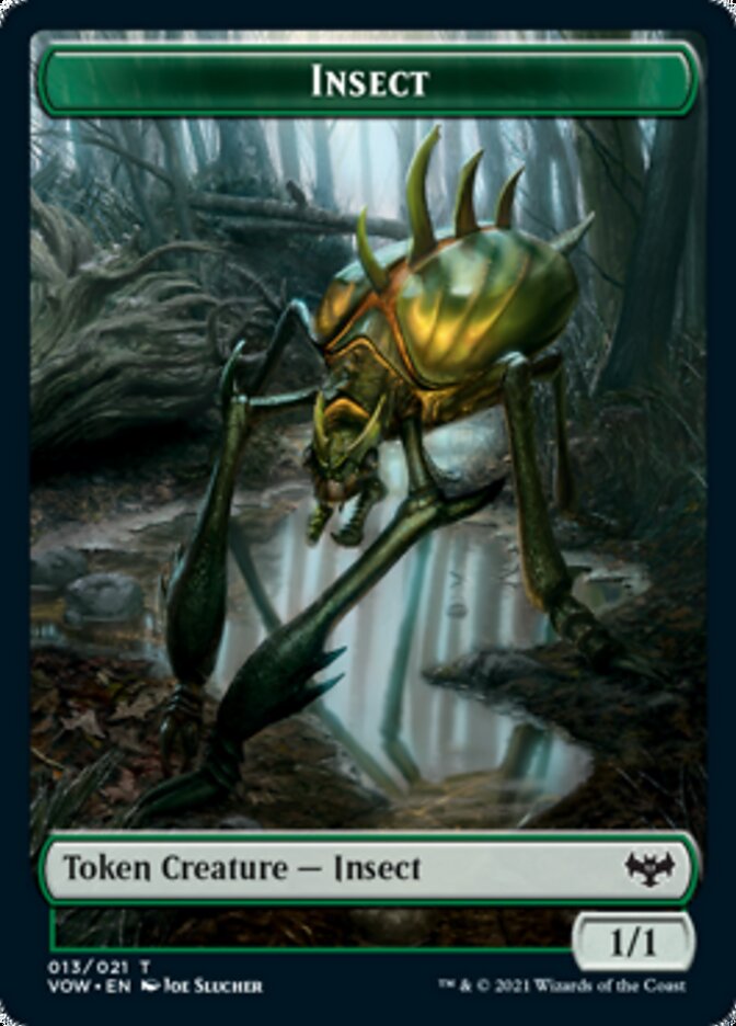 Insect // Slug Double-Sided Token [Innistrad: Crimson Vow Tokens] | Anubis Games and Hobby