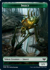 Insect // Spirit Cleric Double-Sided Token [Innistrad: Crimson Vow Tokens] | Anubis Games and Hobby