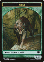 Treefolk // Wolf Double-Sided Token [Commander 2014 Tokens] | Anubis Games and Hobby