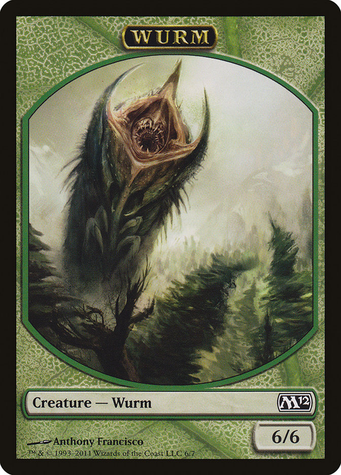 Wurm Token [Magic 2012 Tokens] | Anubis Games and Hobby