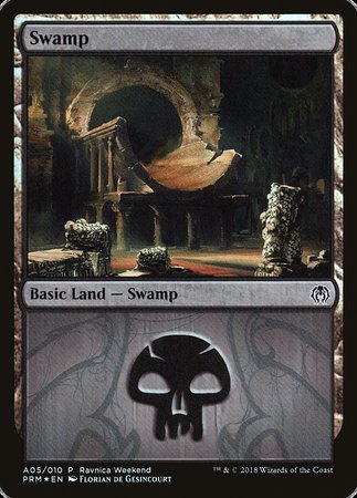 Swamp - Golgari (A05) [GRN Ravnica Weekend] | Anubis Games and Hobby