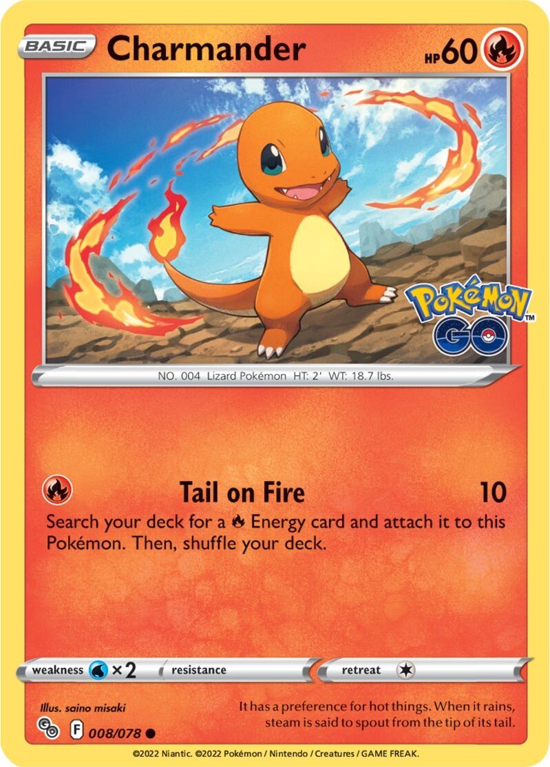 Charmander (008/078) [Pokémon GO] | Anubis Games and Hobby