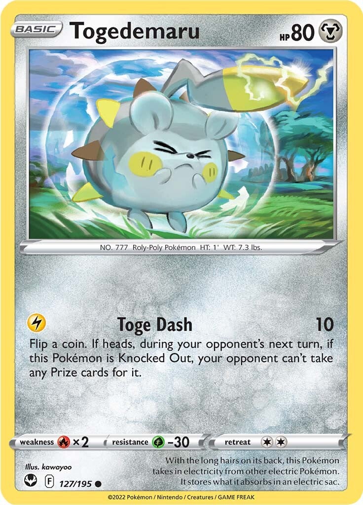 Togedemaru (127/195) [Sword & Shield: Silver Tempest] | Anubis Games and Hobby