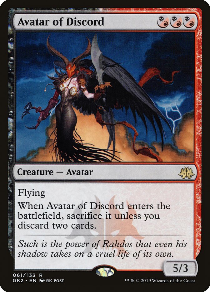 Avatar of Discord [Ravnica Allegiance Guild Kit] | Anubis Games and Hobby