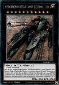 Superdreadnought Rail Cannon Juggernaut Liebe [LDS2-EN124] Secret Rare | Anubis Games and Hobby