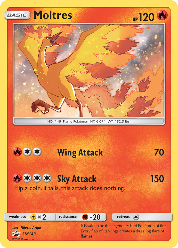 Moltres (SM143) [Sun & Moon: Black Star Promos] | Anubis Games and Hobby