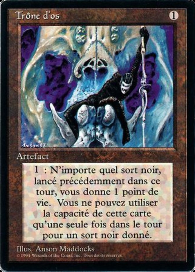 Throne of Bone [Foreign Black Border] | Anubis Games and Hobby