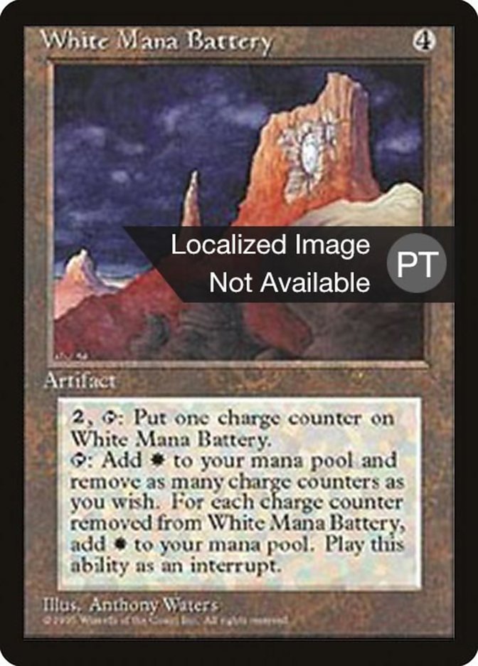 White Mana Battery [Fourth Edition (Foreign Black Border)] | Anubis Games and Hobby