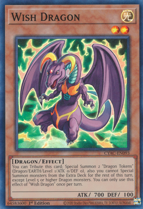 Wish Dragon [CYAC-EN093] Super Rare | Anubis Games and Hobby