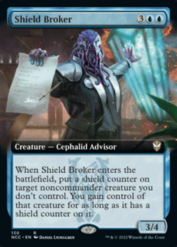 Shield Broker (Extended Art) [Streets of New Capenna Commander] | Anubis Games and Hobby