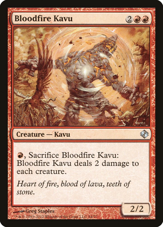 Bloodfire Kavu [Duel Decks: Venser vs. Koth] | Anubis Games and Hobby