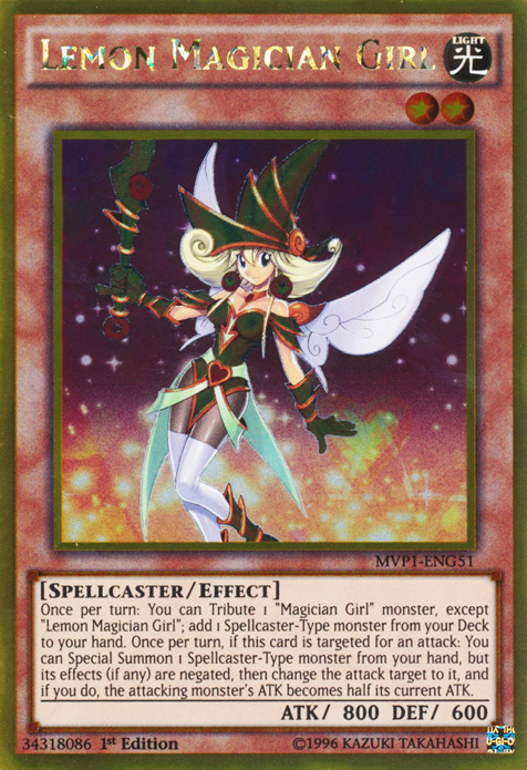 Lemon Magician Girl [MVP1-ENG51] Gold Rare | Anubis Games and Hobby