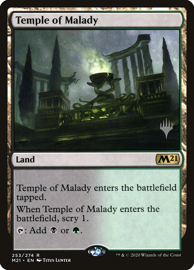 Temple of Malady (Promo Pack) [Core Set 2021 Promos] | Anubis Games and Hobby