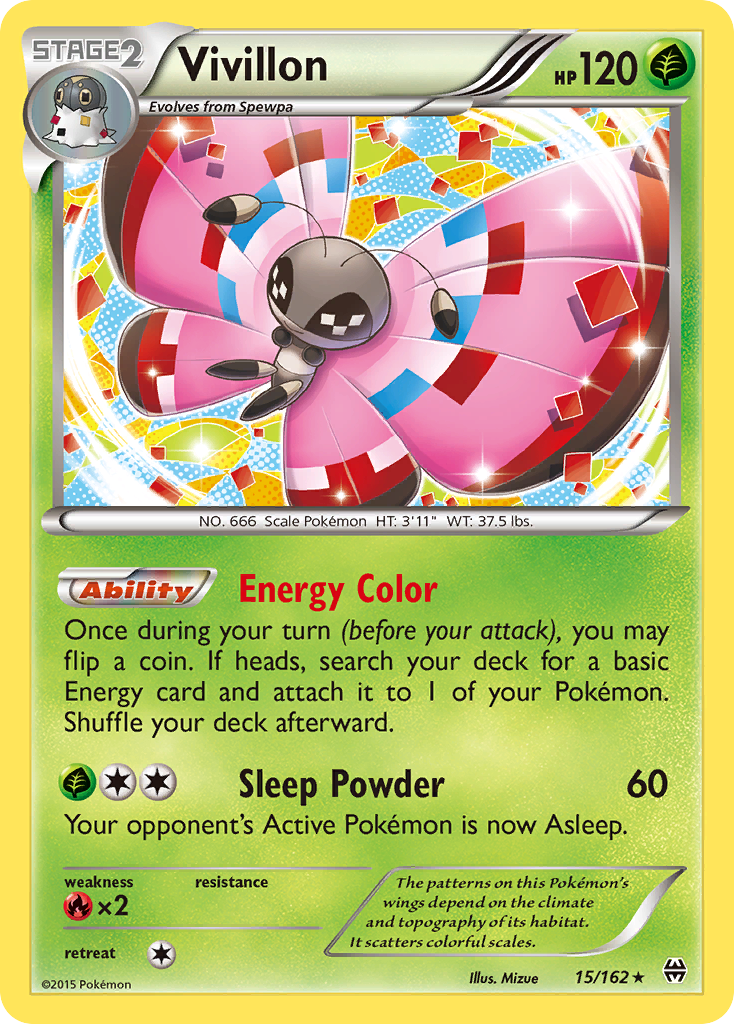 Vivillon (15/162) [XY: BREAKthrough] | Anubis Games and Hobby