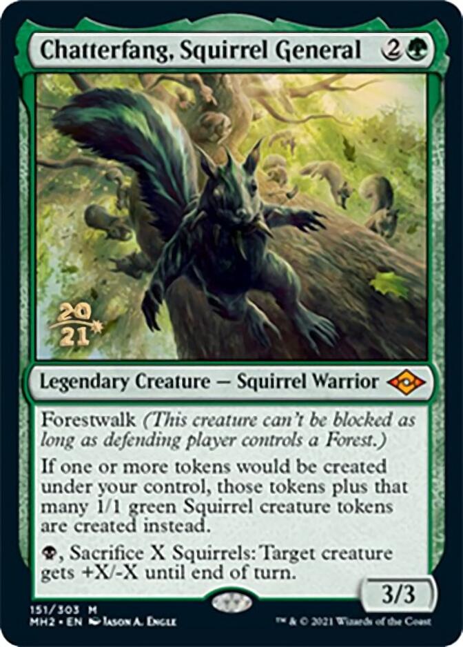 Chatterfang, Squirrel General [Modern Horizons 2 Prerelease Promos] | Anubis Games and Hobby