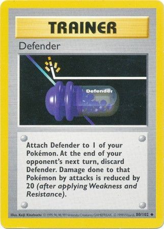 Defender (80/102) [Base Set Shadowless Unlimited] | Anubis Games and Hobby