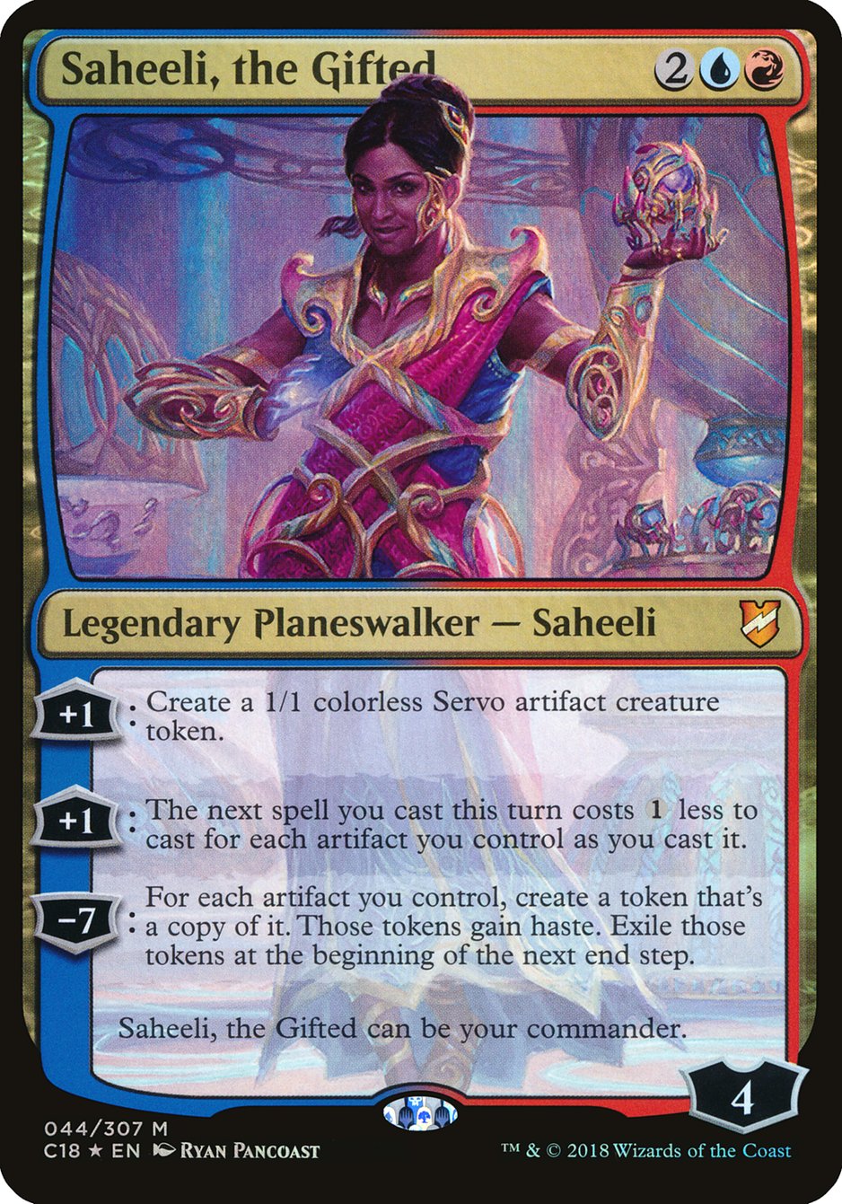 Saheeli, the Gifted (Oversized) [Commander 2018 Oversized] | Anubis Games and Hobby