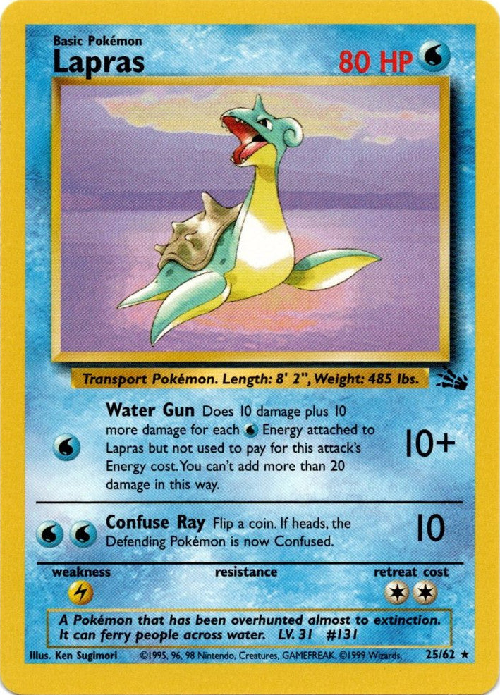 Lapras (25/62) [Fossil Unlimited] | Anubis Games and Hobby