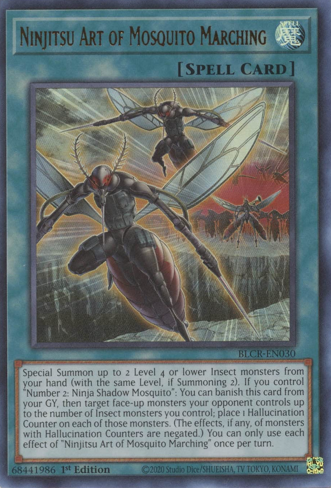 Ninjitsu Art of Mosquito Marching [BLCR-EN030] Ultra Rare | Anubis Games and Hobby