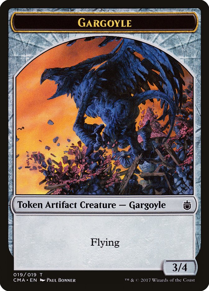 Gargoyle Token [Commander Anthology Tokens] | Anubis Games and Hobby
