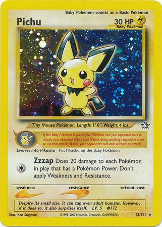 Pichu (12/111) [Neo Genesis Unlimited] | Anubis Games and Hobby
