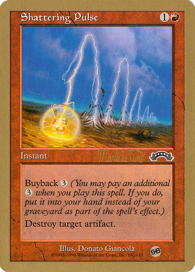 Shattering Pulse (Mark Le Pine) (SB) [World Championship Decks 1999] | Anubis Games and Hobby