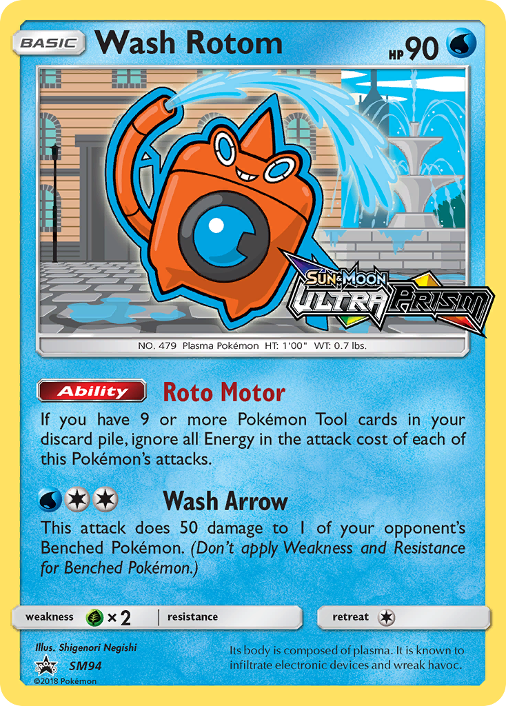 Wash Rotom (SM94) [Sun & Moon: Black Star Promos] | Anubis Games and Hobby