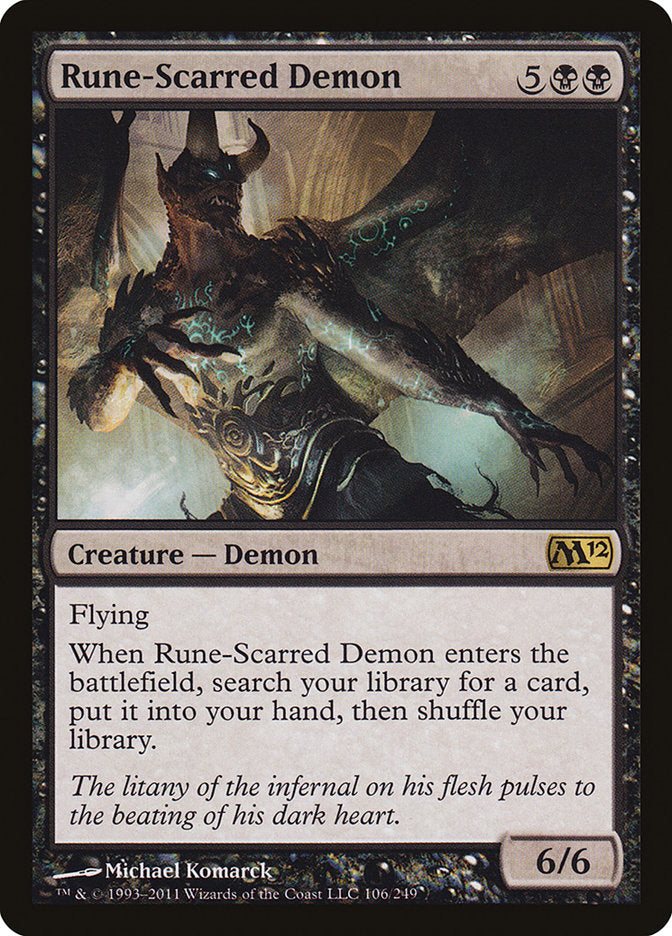 Rune-Scarred Demon [Magic 2012] | Anubis Games and Hobby