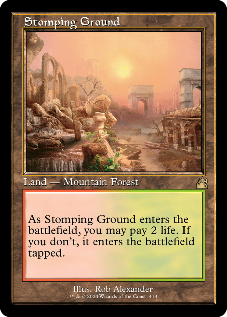 Stomping Ground (Retro) [Ravnica Remastered] | Anubis Games and Hobby