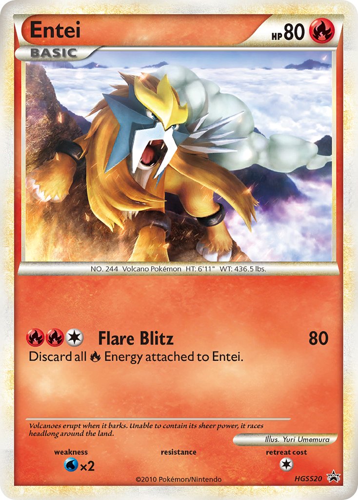 Entei (HGSS20) [HeartGold & SoulSilver: Black Star Promos] | Anubis Games and Hobby