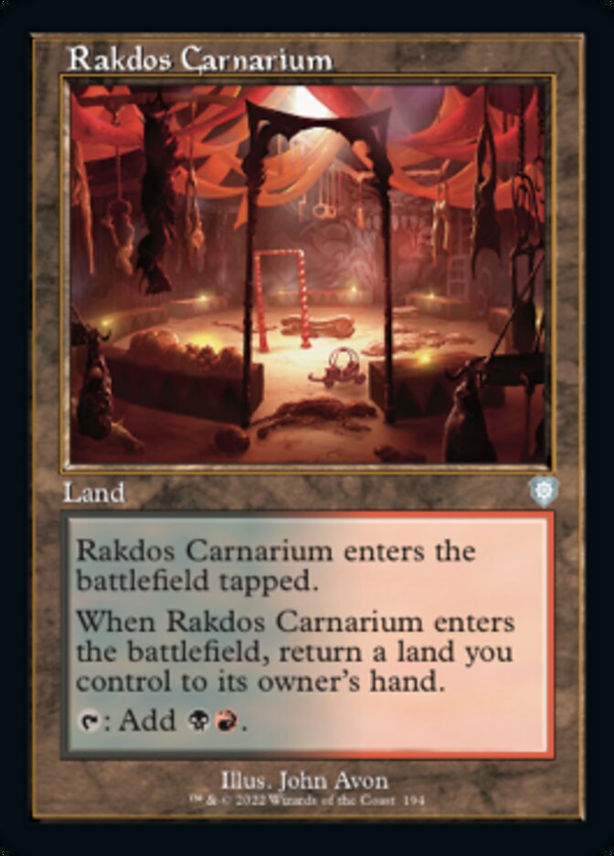 Rakdos Carnarium (Retro) [The Brothers' War Commander] | Anubis Games and Hobby