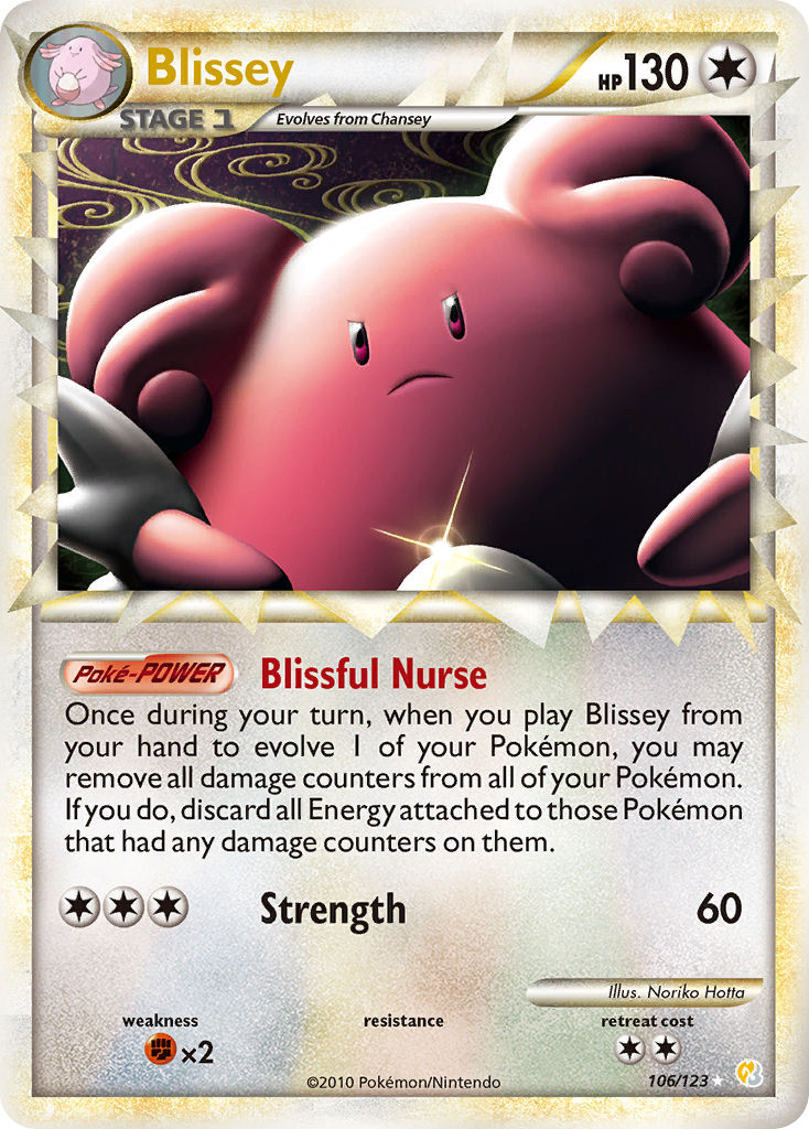 Blissey (106/123) [HeartGold & SoulSilver: Base Set] | Anubis Games and Hobby