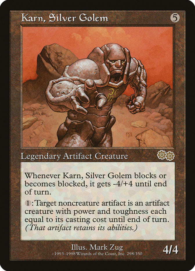 Karn, Silver Golem [Urza's Saga] | Anubis Games and Hobby