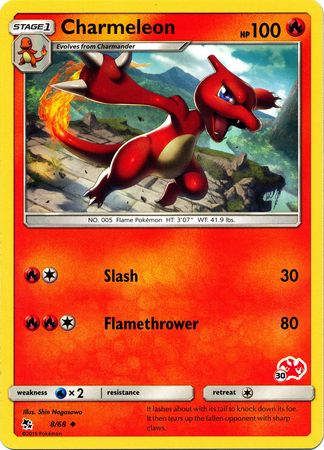 Charmeleon (8/68) (Charizard Stamp #30) [Battle Academy 2020] | Anubis Games and Hobby