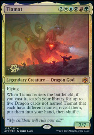 Tiamat [Dungeons & Dragons: Adventures in the Forgotten Realms Prerelease Promos] | Anubis Games and Hobby